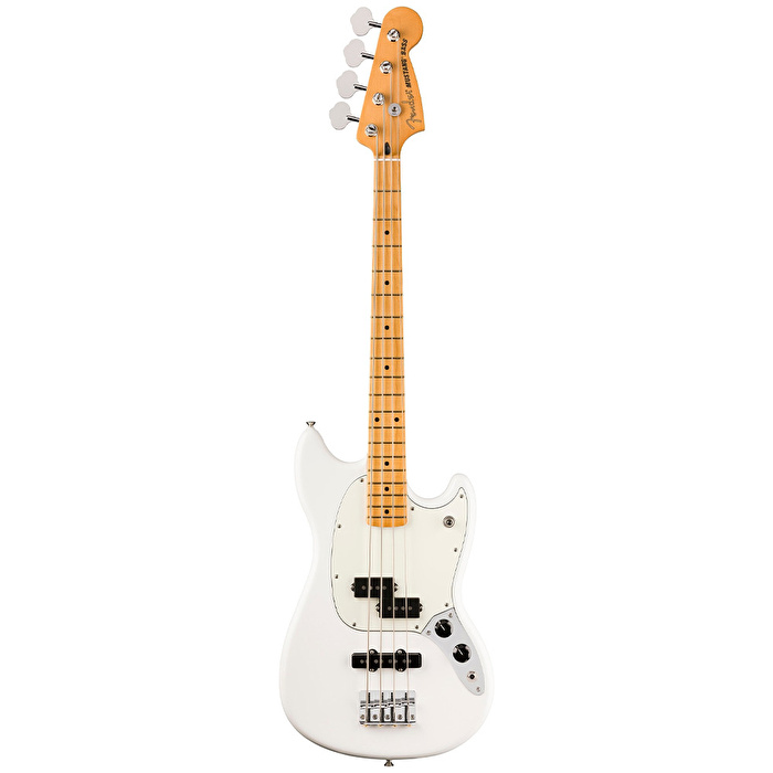 Fender Player II Mustang Bass PJ Akçaağaç Klavye Polar White Bas Gitar